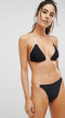 Missguided Clear Strap Triangle Bikini